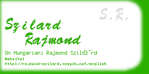 szilard rajmond business card